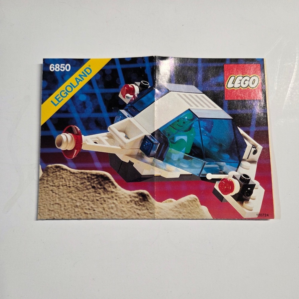 LEGO Instructions Manual Space 6850 Auxiliary Patroller Legoland Vintage White - Picture 1 of 2